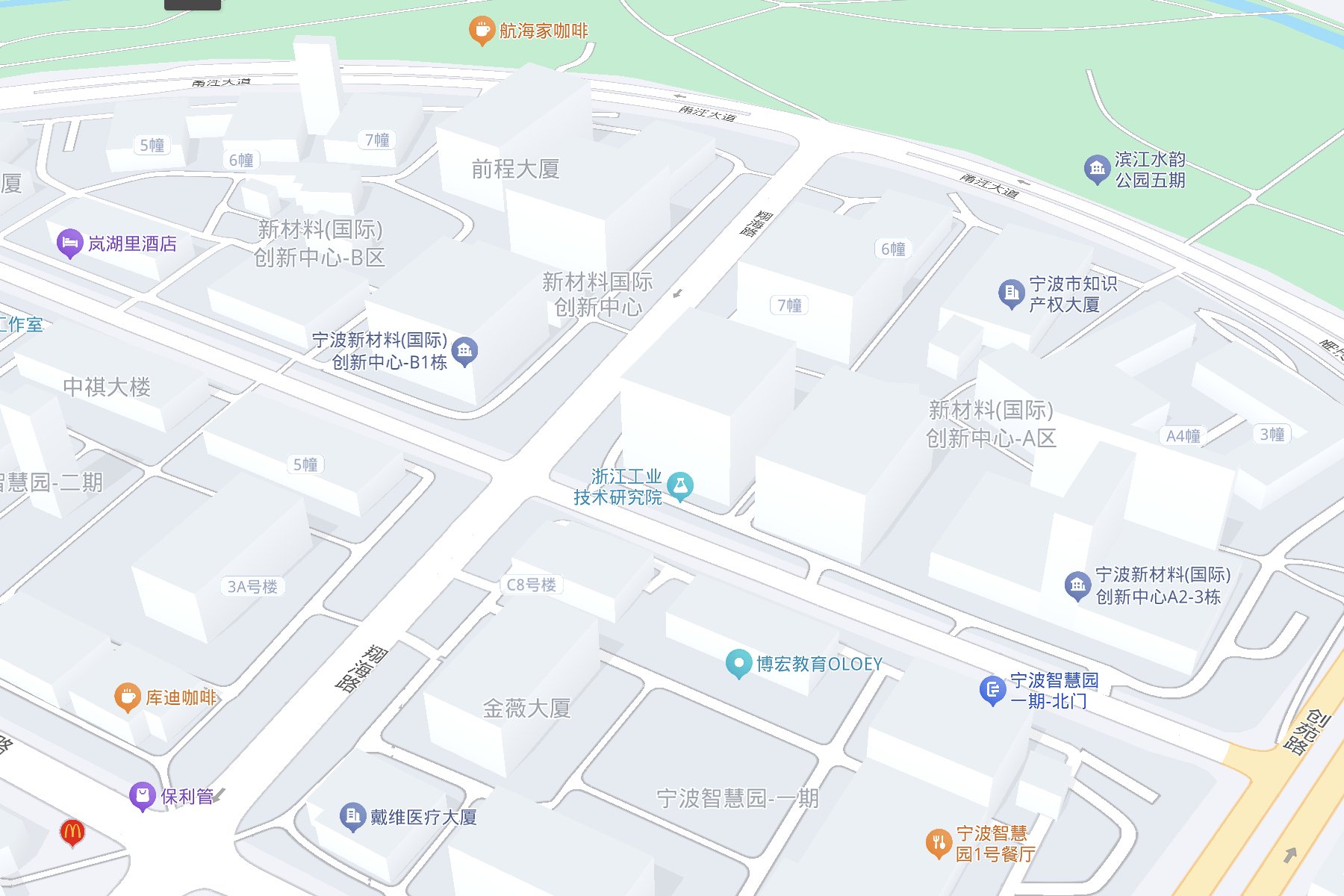 风隐科技位置地图 - 宁波高新区新材料创新中心